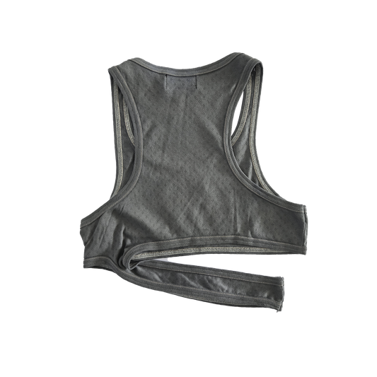 STRAPPED 'LOGO' CROP TANK