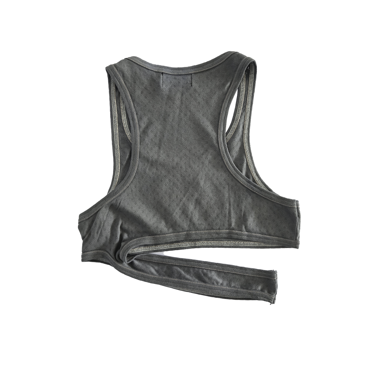 STRAPPED 'LOGO' CROP TANK