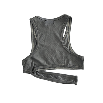 STRAPPED 'LOGO' CROP TANK