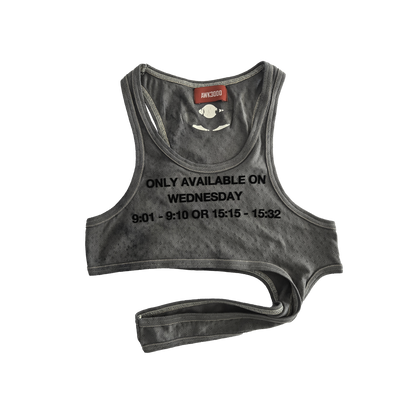 STRAPPED 'WEDNESDAY' CROP TANK