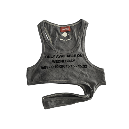 STRAPPED 'WEDNESDAY' CROP TANK