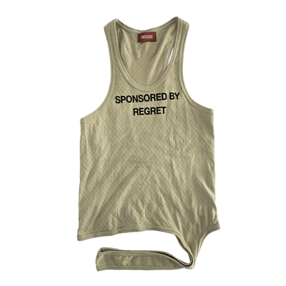 STRAPPED 'REGRET' TANK