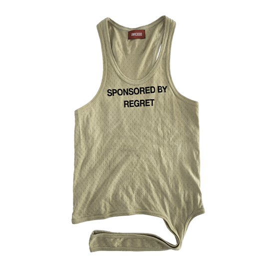 STRAPPED 'REGRET' TANK